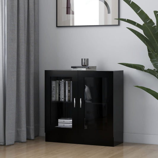 Vitriinikaappi musta 82,5x30,5x80 cm - Sisustajankoti.fi