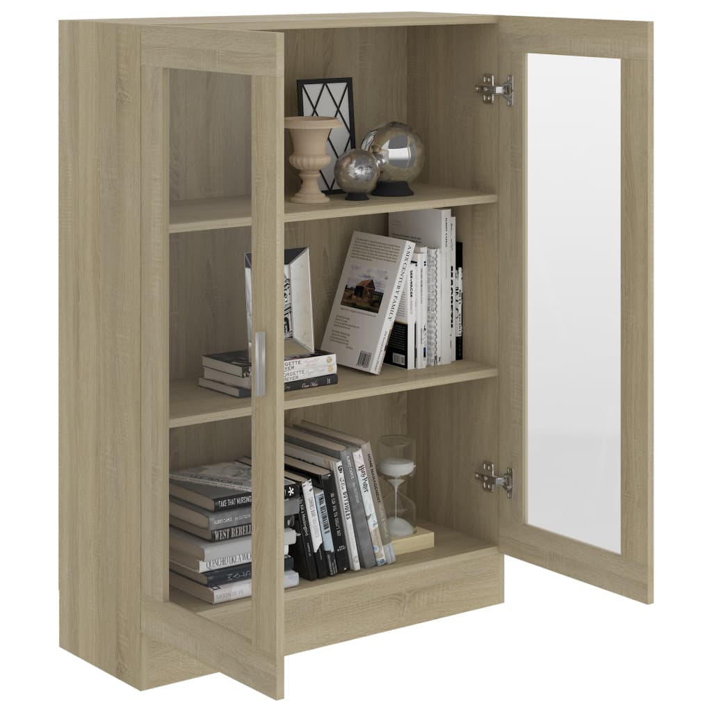 Vitriinikaappi Sonoma-tammi 82,5x30,5x115 cm - Sisustajankoti.fi
