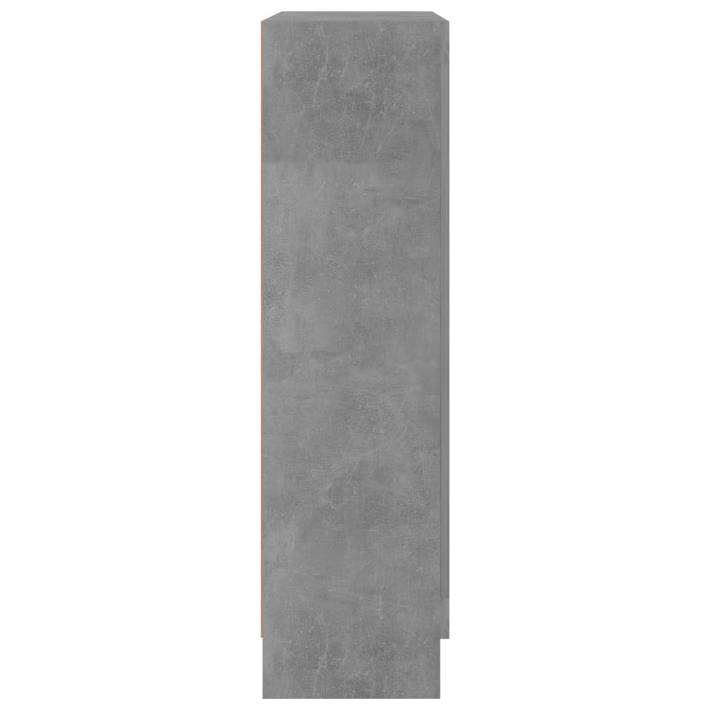 Vitriinikaappi betoninharmaa 82,5x30,5x115 cm - Sisustajankoti.fi