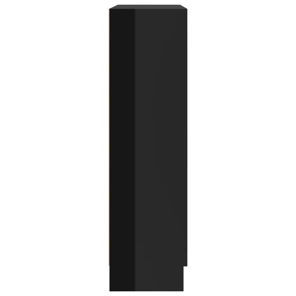 Vitriinikaappi korkeakiilto musta 82,5x30,5x115cm - Sisustajankoti.fi