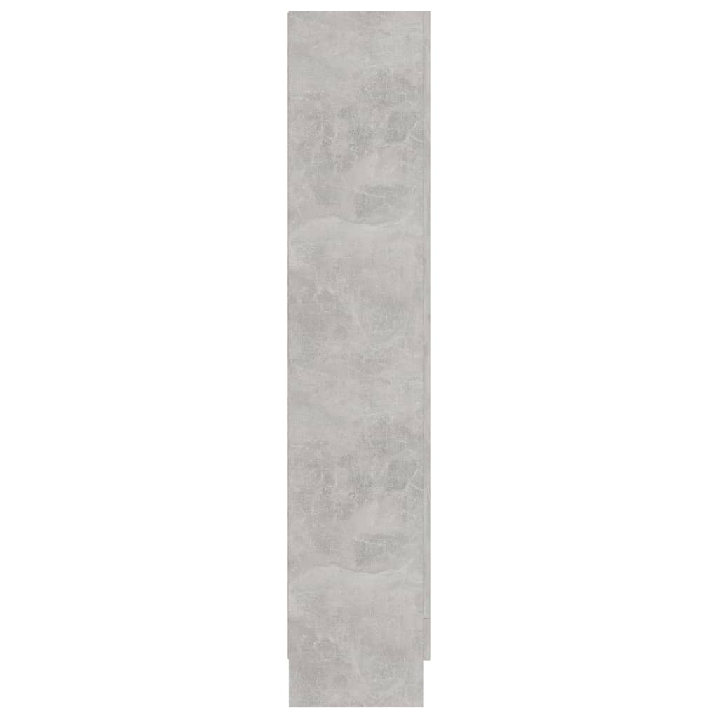 Vitriinikaappi betoninharmaa 82,5x30,5x150 cm - Sisustajankoti.fi