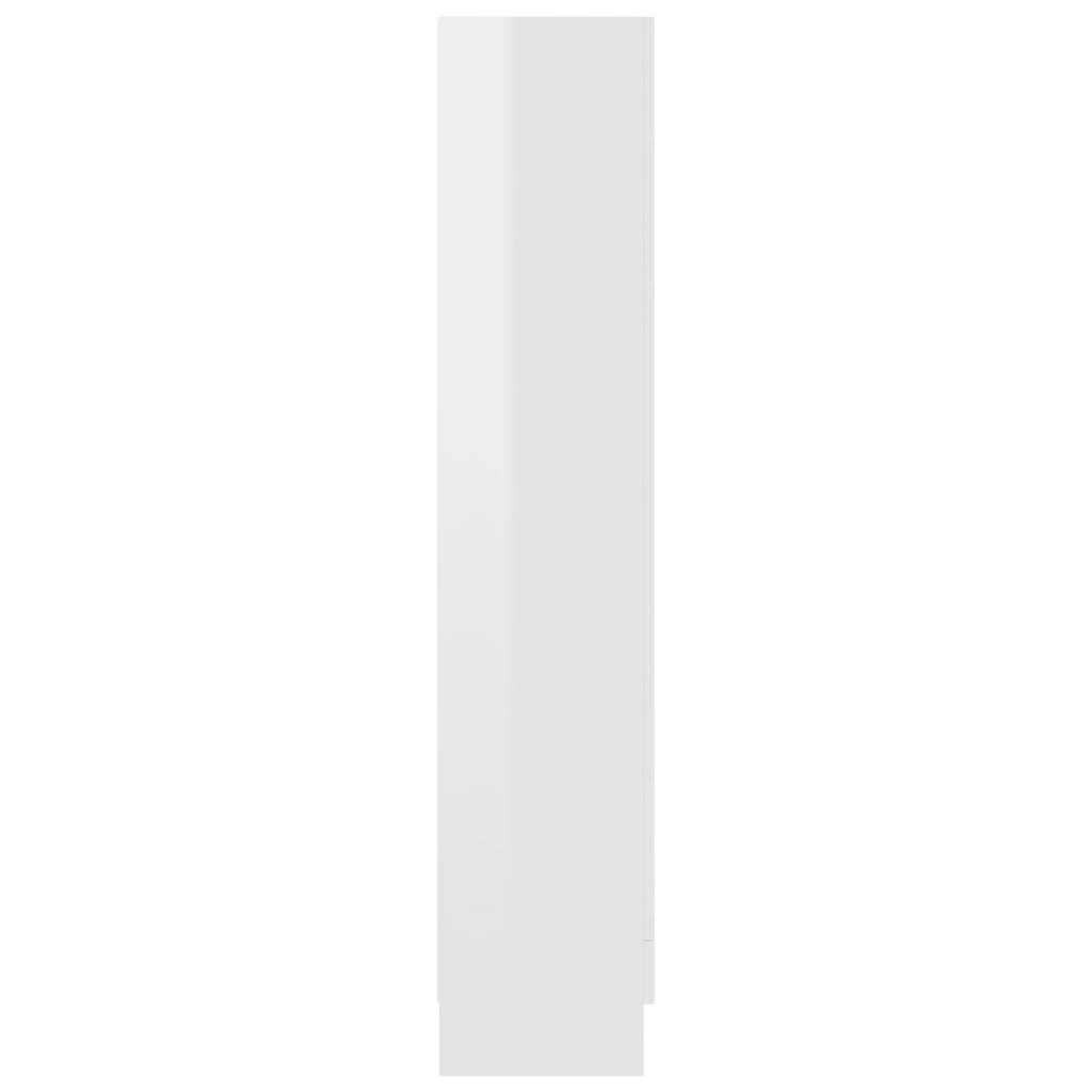 Vitriinikaappi korkeakiilto valkoinen 82,5x30,5x150cm - Sisustajankoti.fi