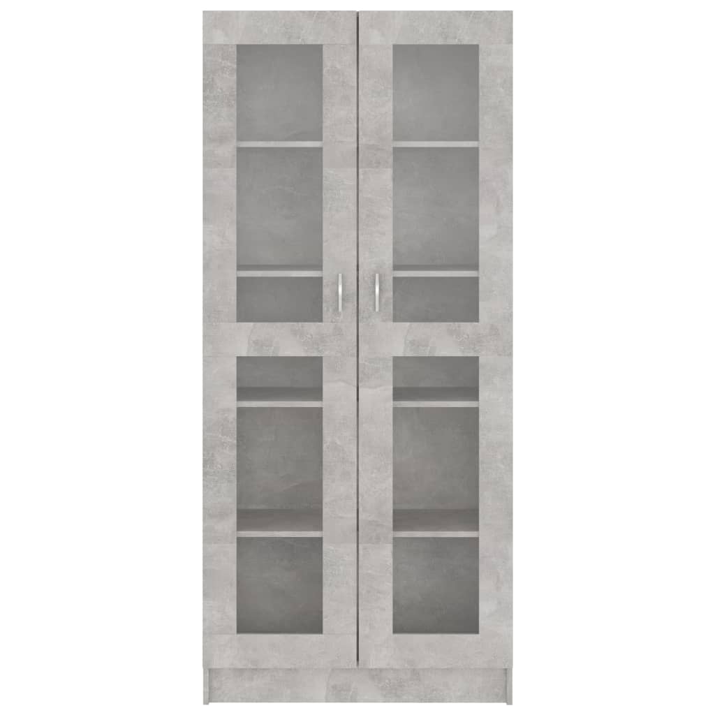 Vitriinikaappi betoninharmaa 82,5x30,5x185,5 cm - Sisustajankoti.fi