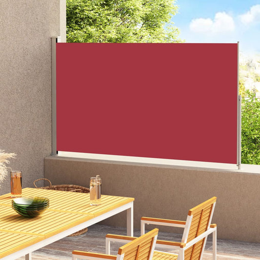 Sisäänvedettävä terassin sivumarkiisi 180x300 cm punainen - Sisustajankoti.fi