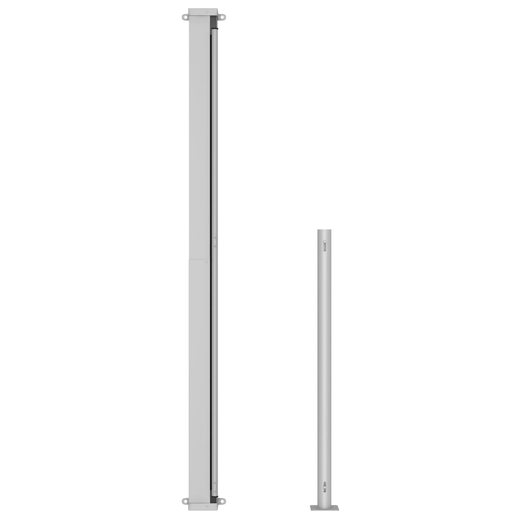 Sisäänvedettävä terassin sivumarkiisi 200x500 cm musta - Sisustajankoti.fi