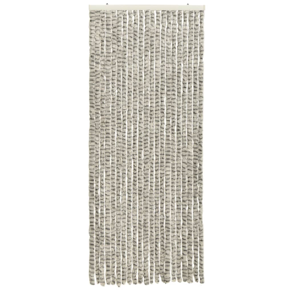 Hyönteisverho vaalean- ja tummanharmaa 56x185 cm Chenille - Sisustajankoti.fi