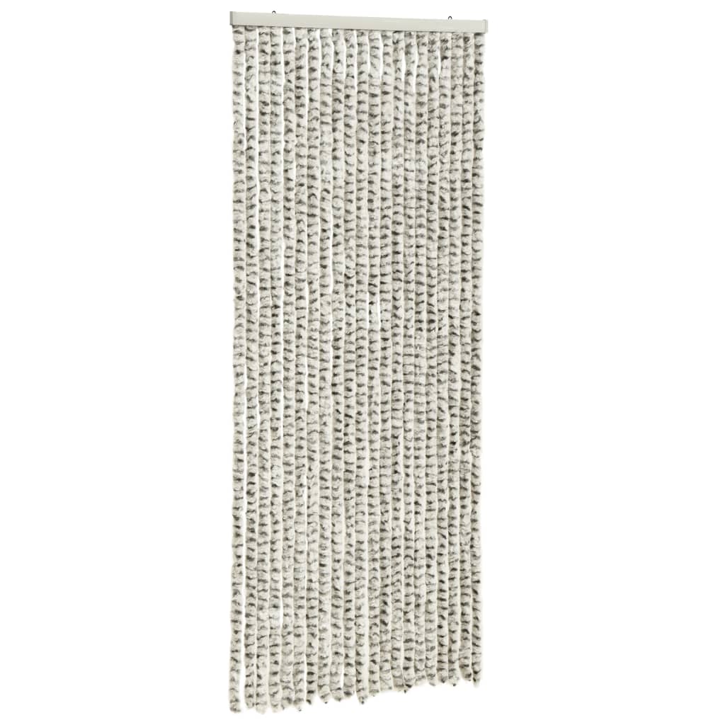 Hyönteisverho vaalean- ja tummanharmaa 56x185 cm Chenille - Sisustajankoti.fi