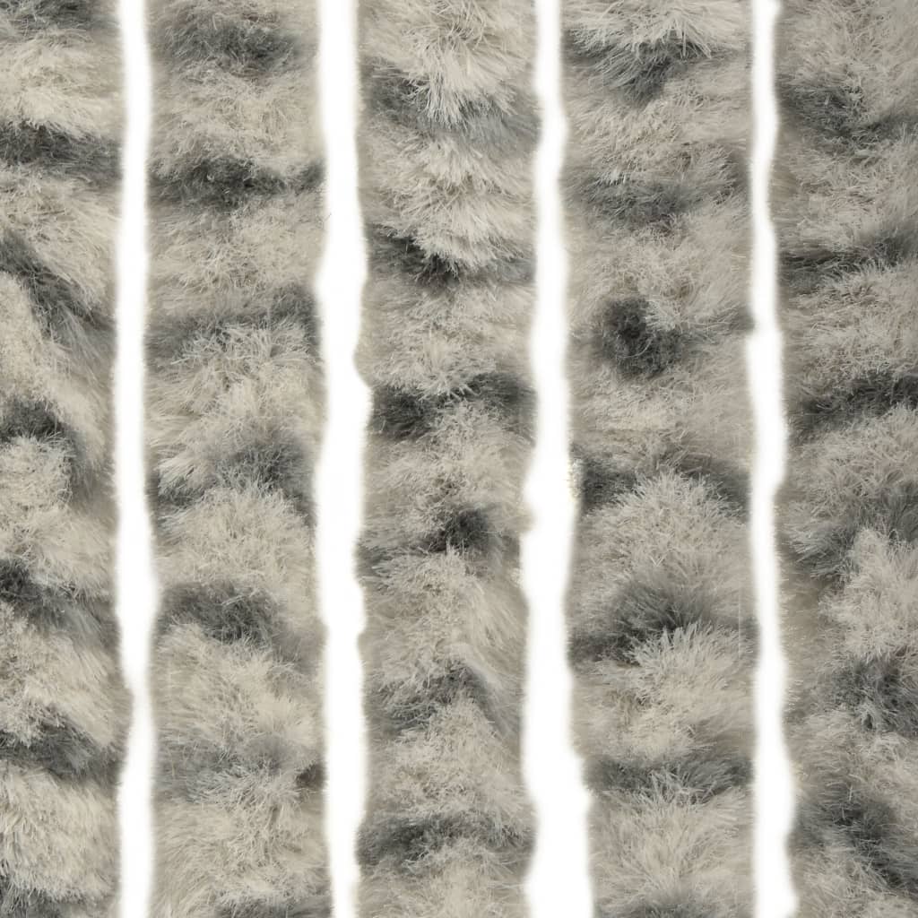 Hyönteisverho vaalean- ja tummanharmaa 56x185 cm Chenille - Sisustajankoti.fi