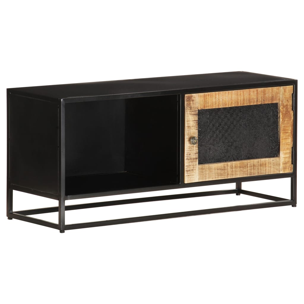 TV-taso 90x30x40 cm karkea mangopuu - Sisustajankoti.fi