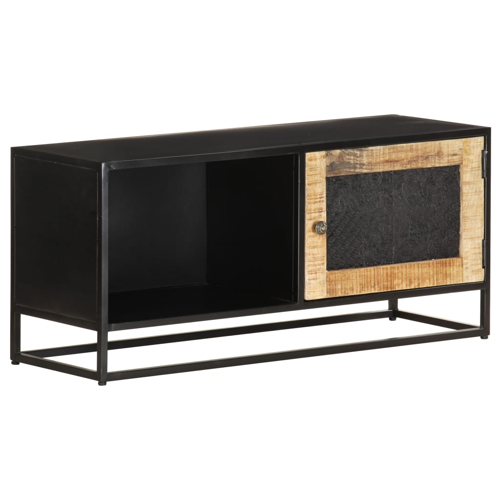 TV-taso 90x30x40 cm karkea mangopuu - Sisustajankoti.fi