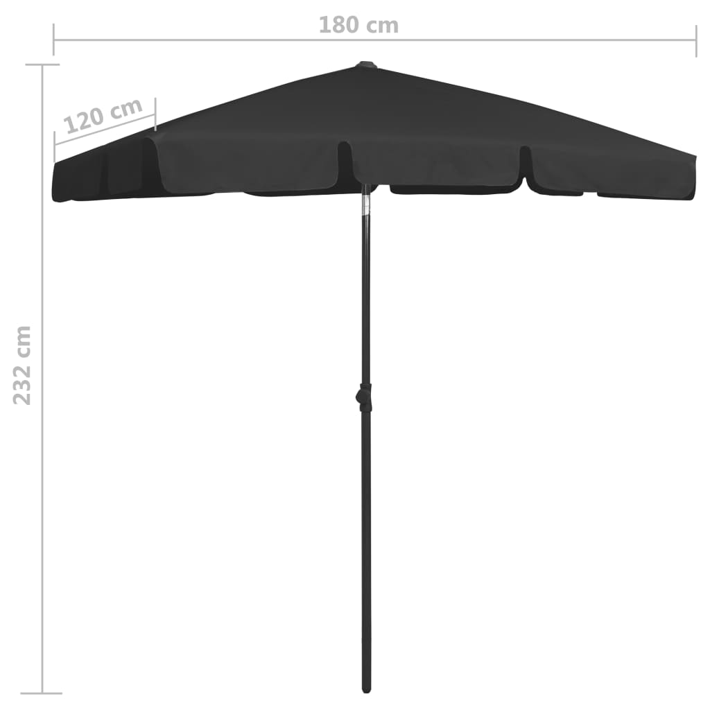 Rantavarjo musta 180x120 cm - Sisustajankoti.fi