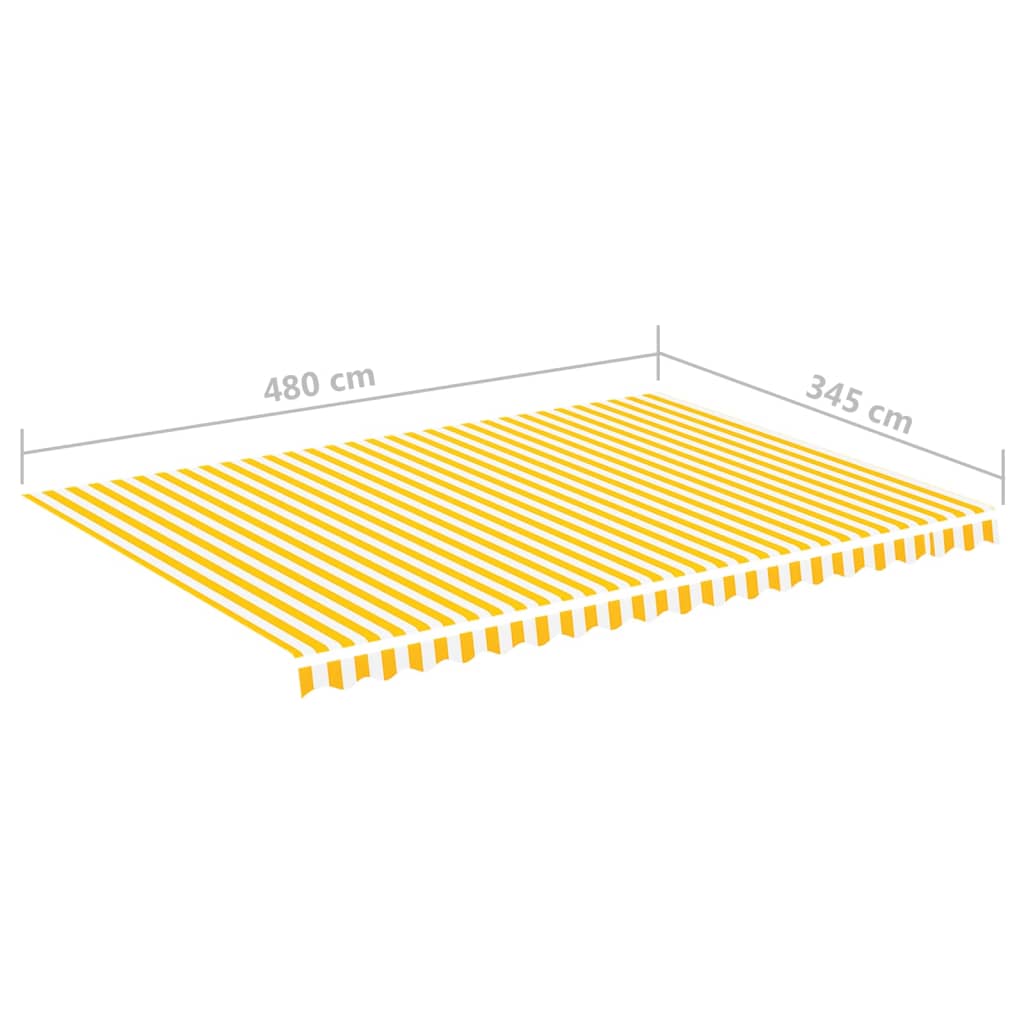 Varakangas markiisiin keltainen ja valkoinen 5x3,5 m - Sisustajankoti.fi