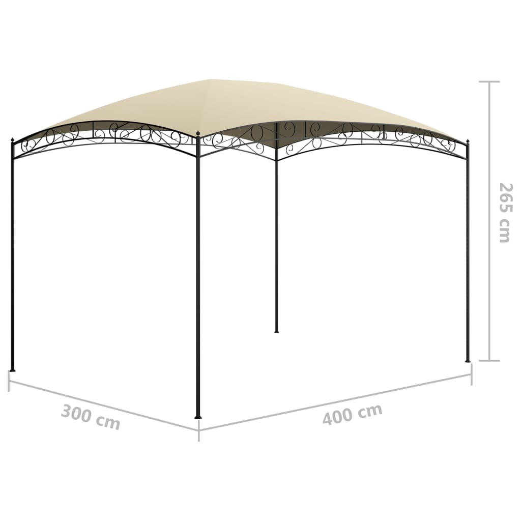 Huvimaja 3x4x2,65 m kerma 180 g/m² - Sisustajankoti.fi