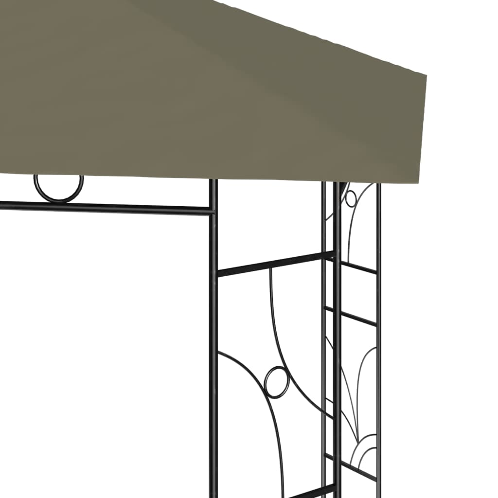Huvimaja 4x3x2,7 m harmaanruskea 160 g/m² - Sisustajankoti.fi