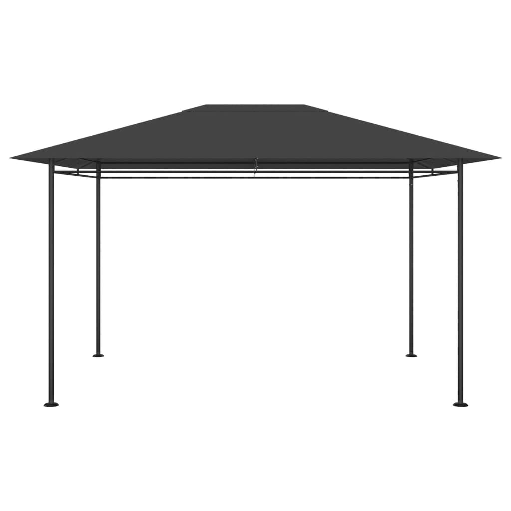 Huvimaja 4x3x2,7 m antrasiitti 180 g/m² - Sisustajankoti.fi