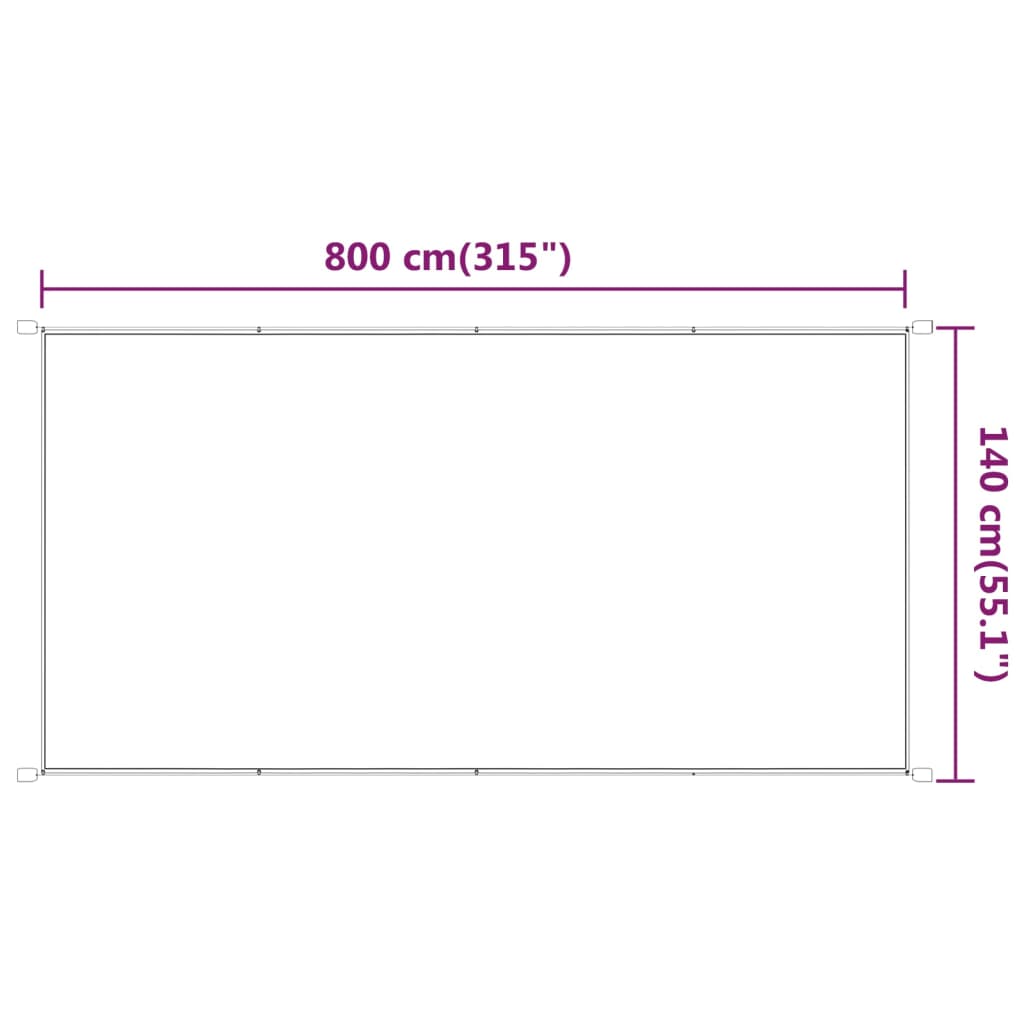 Pystymarkiisi vaaleanvihreä 140x800 cm Oxford kangas - Sisustajankoti.fi