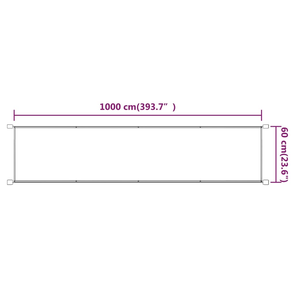 Pystymarkiisi terrakotta 60x1000 cm Oxford kangas - Sisustajankoti.fi