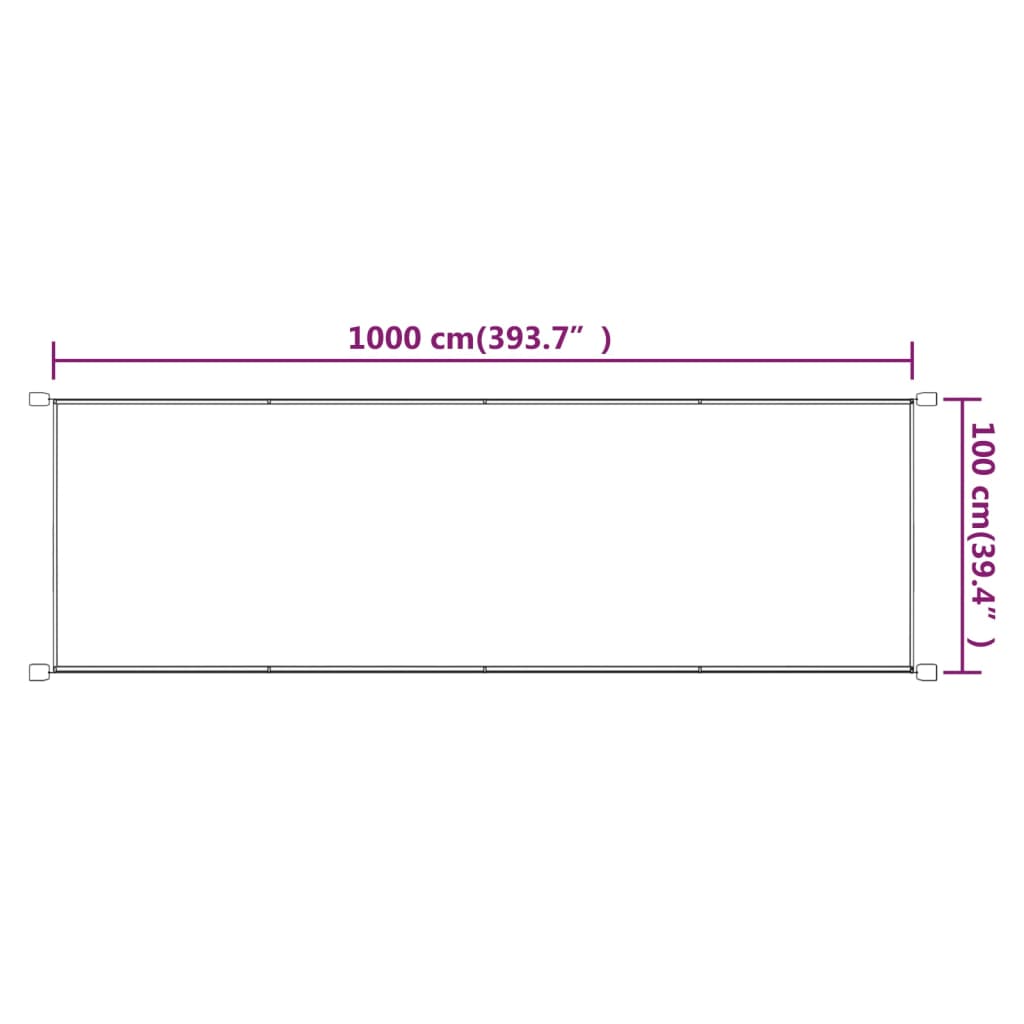 Pystymarkiisi terrakotta 100x1000 cm Oxford kangas - Sisustajankoti.fi