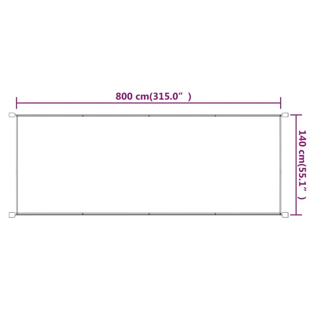 Pystymarkiisi terrakotta 140x800 cm Oxford kangas - Sisustajankoti.fi