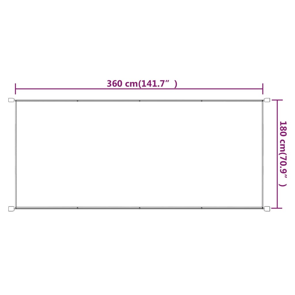 Pystymarkiisi terrakotta 180x360 cm Oxford kangas - Sisustajankoti.fi