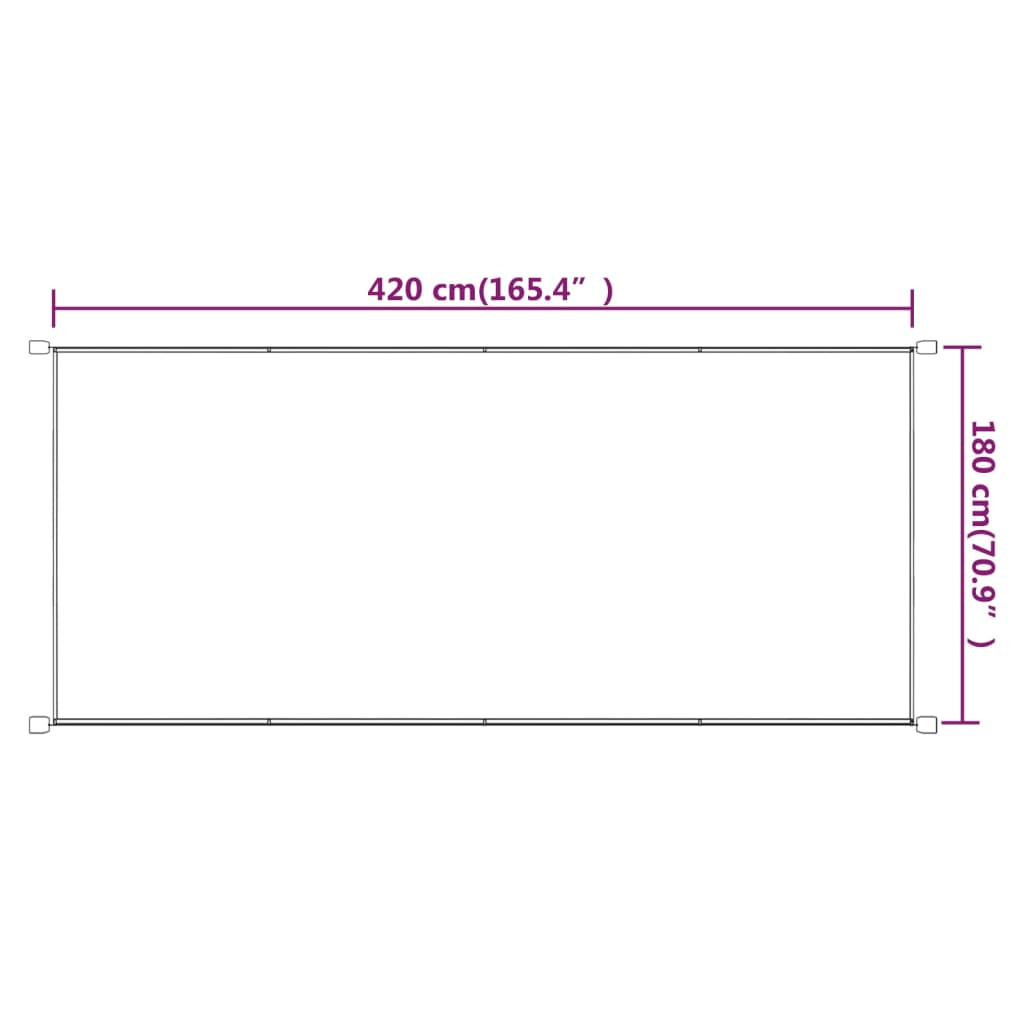 Pystymarkiisi terrakotta 180x420 cm Oxford kangas - Sisustajankoti.fi