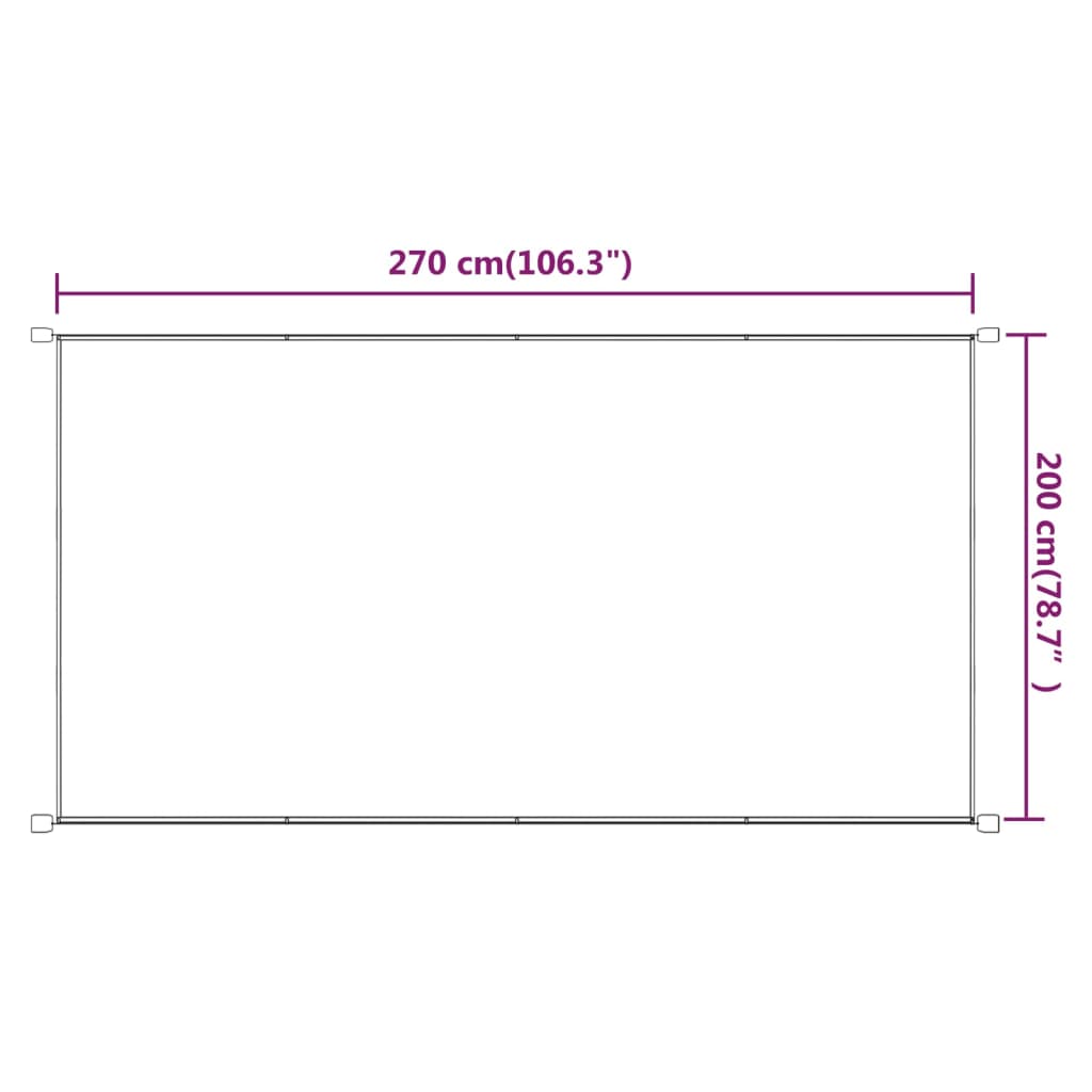 Pystymarkiisi terrakotta 200x270 cm Oxford kangas - Sisustajankoti.fi