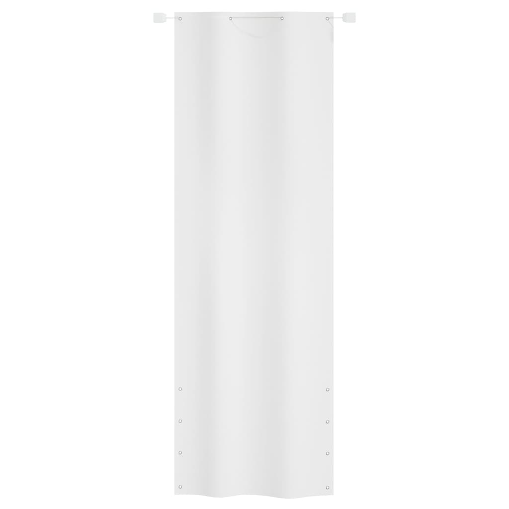 Parvekkeen suoja valkoinen 80x240 cm Oxford kangas - Sisustajankoti.fi