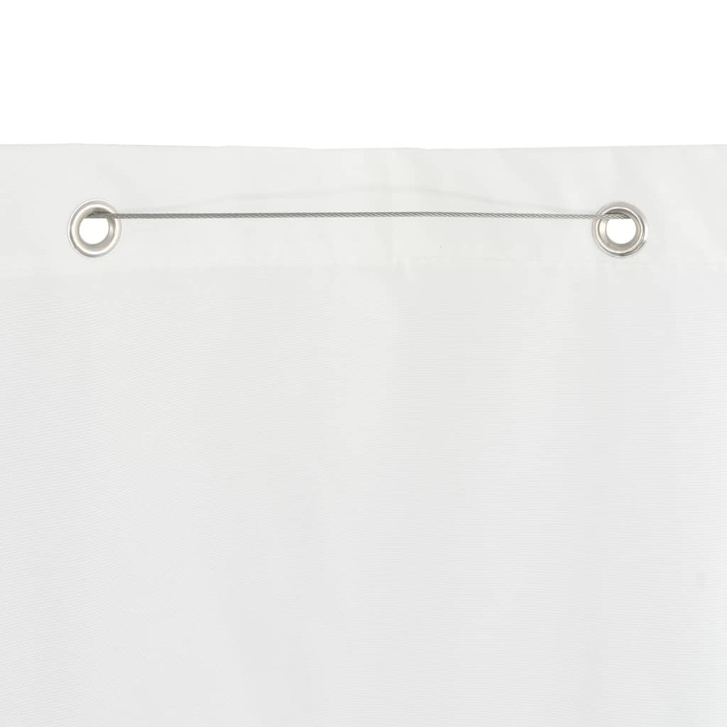 Parvekkeen suoja valkoinen 80x240 cm Oxford kangas - Sisustajankoti.fi