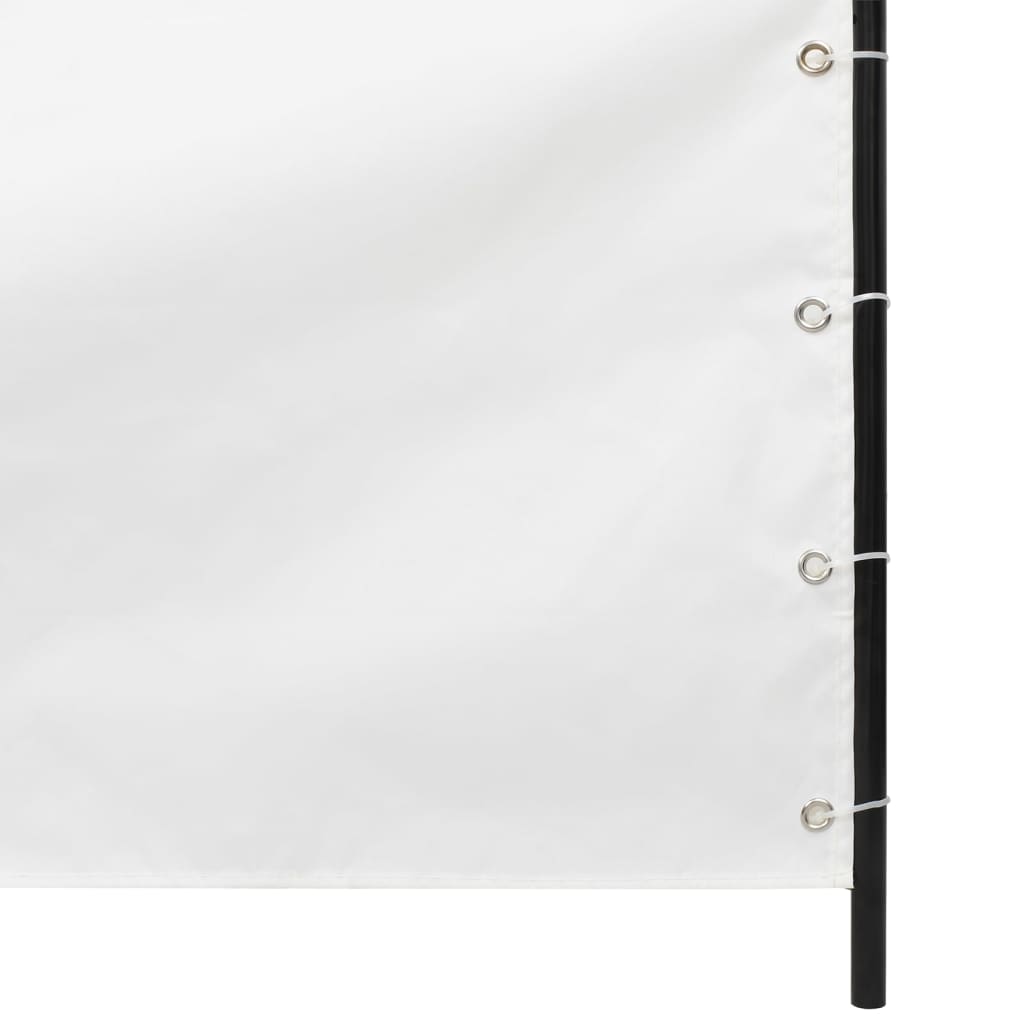 Parvekkeen suoja valkoinen 120x240 cm Oxford kangas - Sisustajankoti.fi