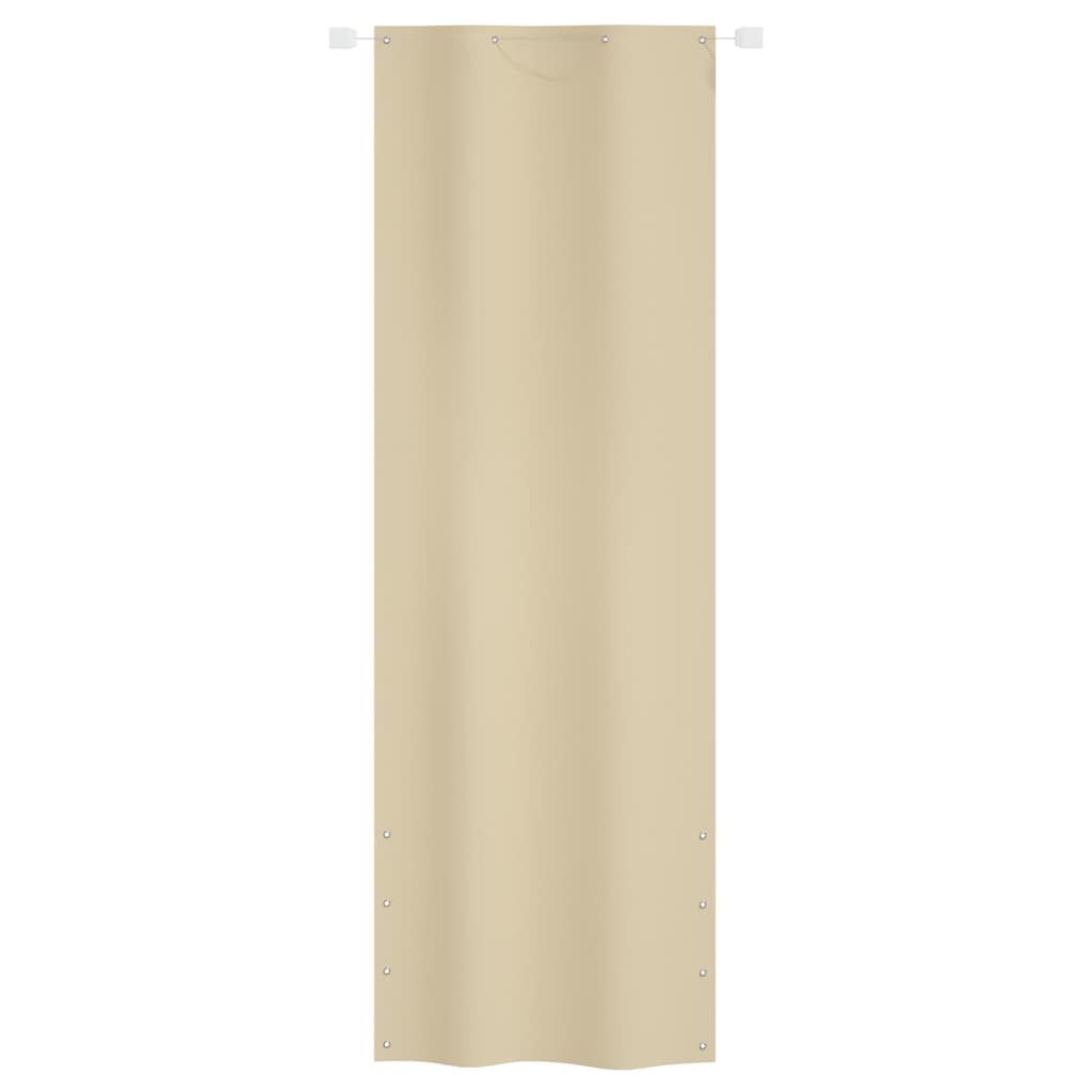 Parvekkeen suoja beige 80x240 cm Oxford kangas - Sisustajankoti.fi