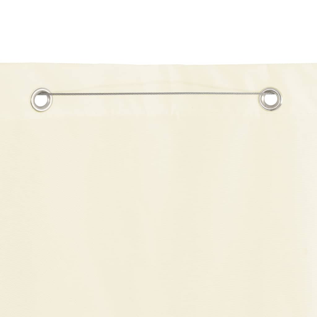 Parvekkeen suoja kerma 120x240 cm Oxford kangas - Sisustajankoti.fi