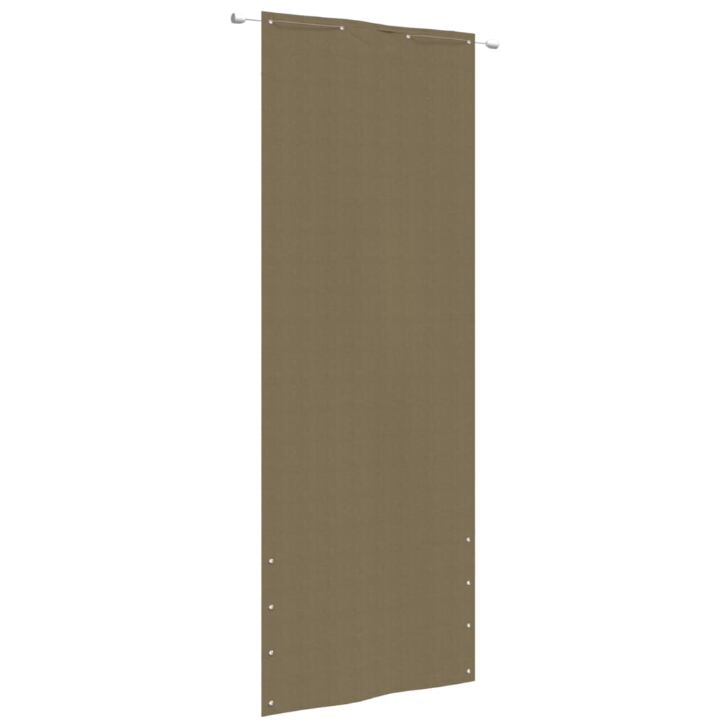 Parvekkeen suoja taupe 80x240 cm Oxford kangas - Sisustajankoti.fi