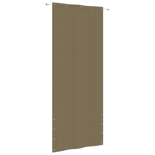 Parvekkeen suoja taupe 100x240 cm Oxford kangas - Sisustajankoti.fi