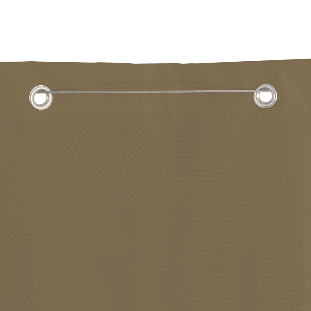 Parvekkeen suoja taupe 100x240 cm Oxford kangas - Sisustajankoti.fi