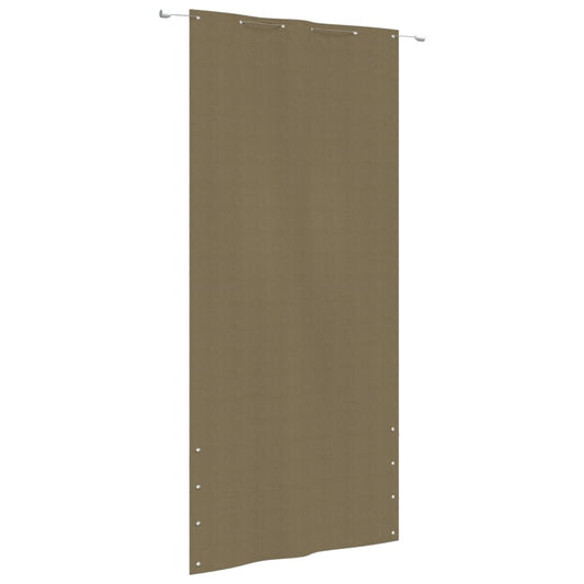 Parvekkeen suoja taupe 120x240 cm Oxford kangas - Sisustajankoti.fi