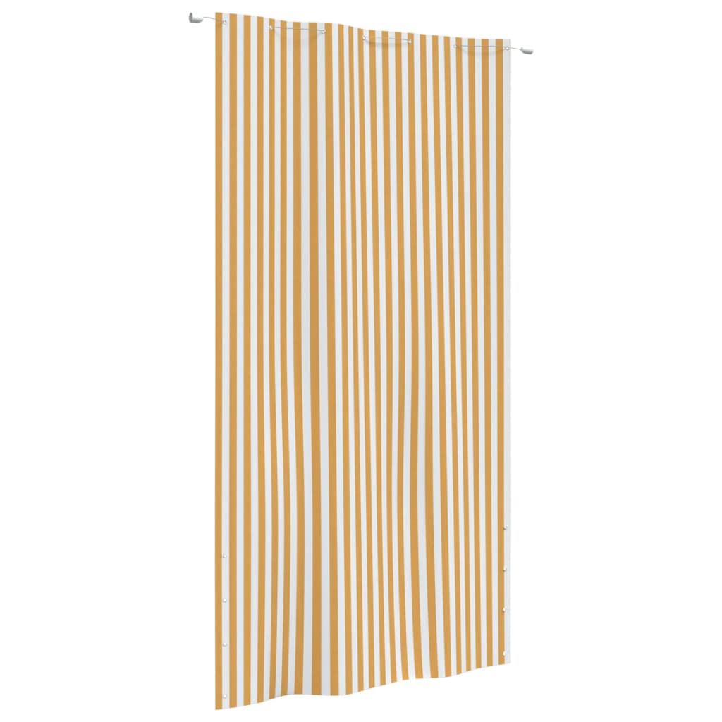 Parvekkeen suoja keltainen/valkoinen 140x240 cm Oxford kangas - Sisustajankoti.fi