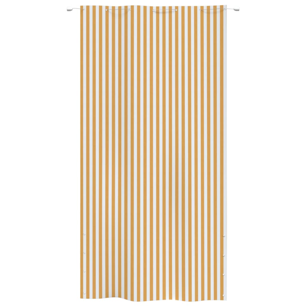 Parvekkeen suoja keltainen/valkoinen 140x240 cm Oxford kangas - Sisustajankoti.fi