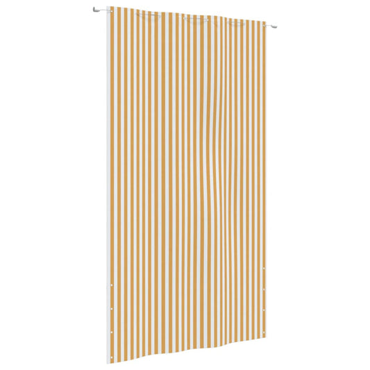 Parvekkeen suoja keltainen/valkoinen 160x240 cm Oxford kangas - Sisustajankoti.fi