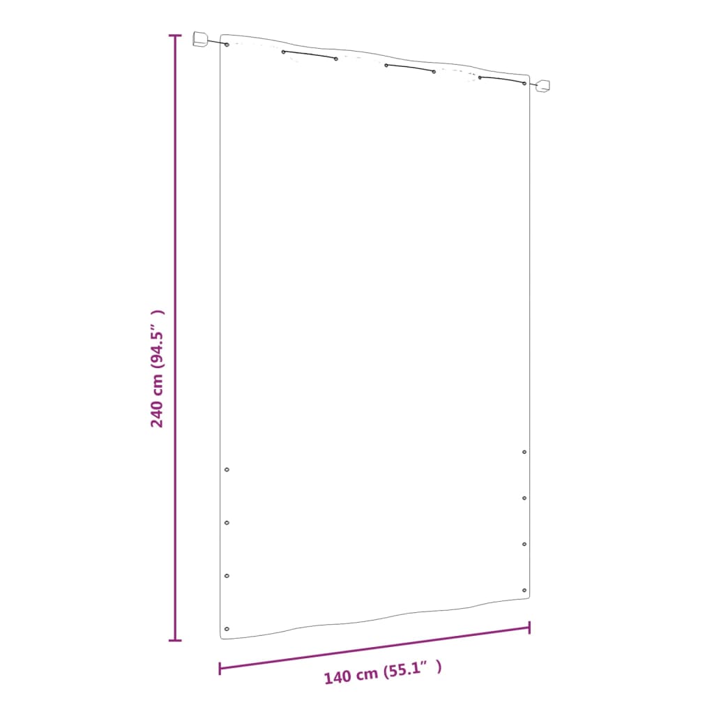 Parvekkeen suoja punainen 140x240 cm Oxford kangas - Sisustajankoti.fi
