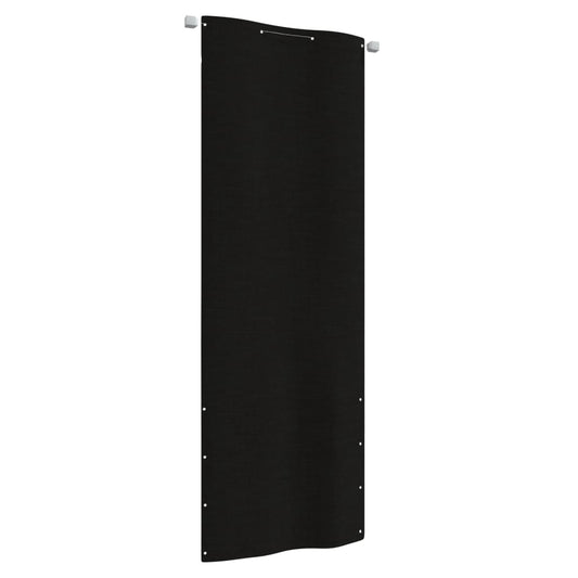 Parvekkeen suoja musta 80x240 cm Oxford kangas - Sisustajankoti.fi