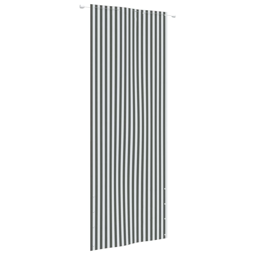 Parvekkeen suoja antrasiitti/valkoinen 80x240 cm Oxford kangas - Sisustajankoti.fi