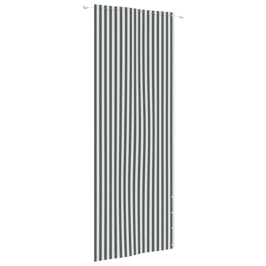Parvekkeen suoja antrasiitti/valkoinen 80x240 cm Oxford kangas - Sisustajankoti.fi