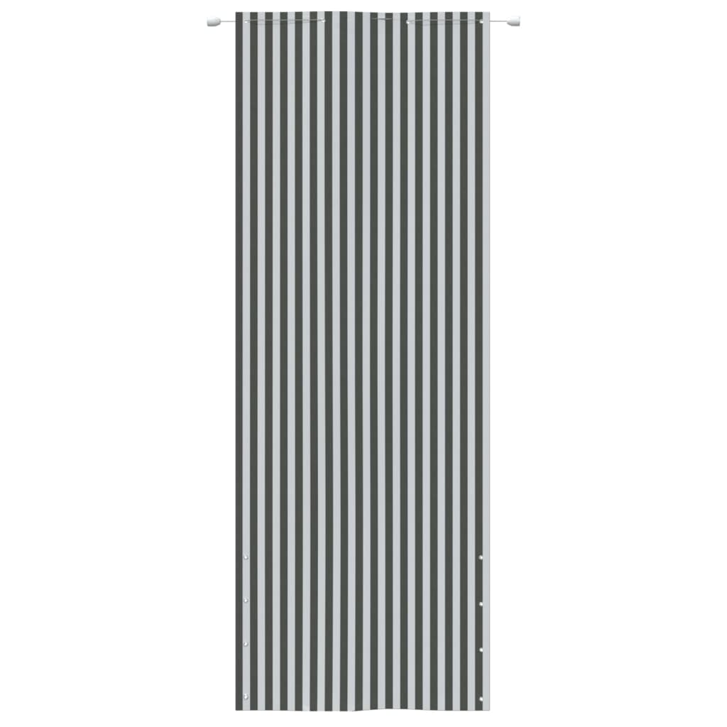 Parvekkeen suoja antrasiitti/valkoinen 80x240 cm Oxford kangas - Sisustajankoti.fi