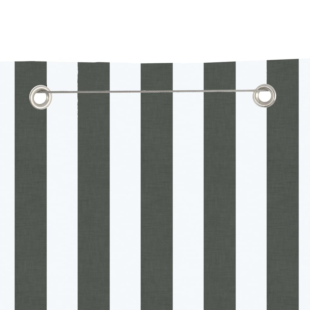 Parvekkeen suoja antrasiitti/valkoinen 80x240 cm Oxford kangas - Sisustajankoti.fi