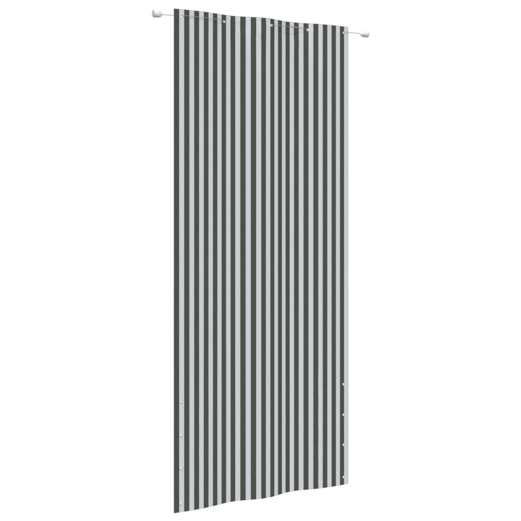 Parvekkeen suoja antrasiitti/valkoinen 100x240 cm Oxford kangas - Sisustajankoti.fi