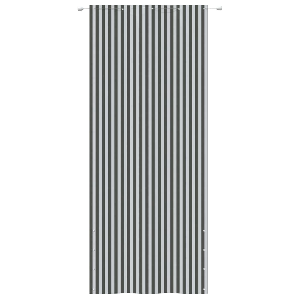 Parvekkeen suoja antrasiitti/valkoinen 100x240 cm Oxford kangas - Sisustajankoti.fi