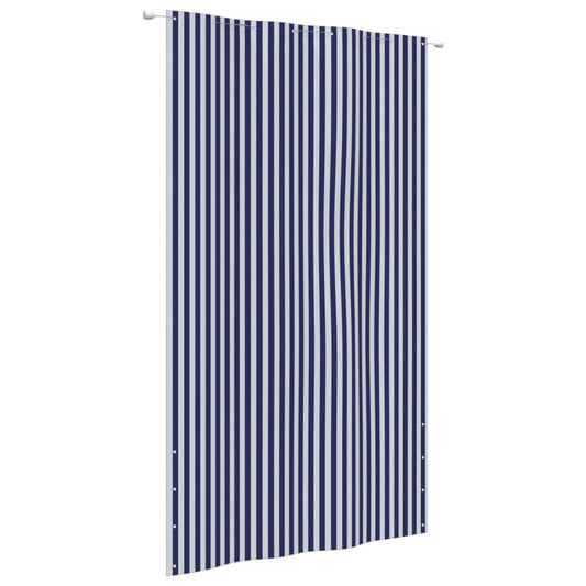 Parvekkeen suoja sininen ja valkoinen 160x240 cm Oxford kangas - Sisustajankoti.fi