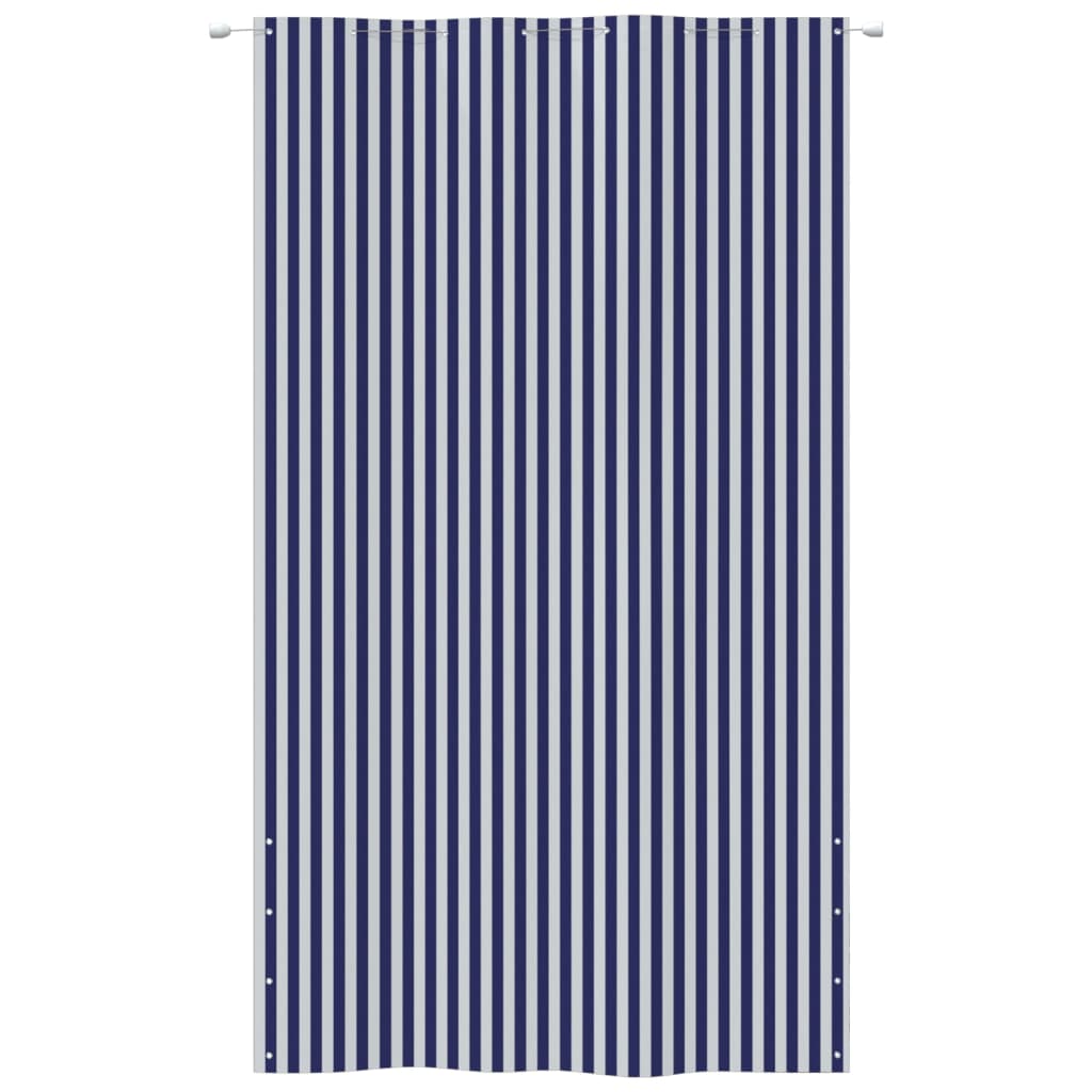Parvekkeen suoja sininen ja valkoinen 160x240 cm Oxford kangas - Sisustajankoti.fi