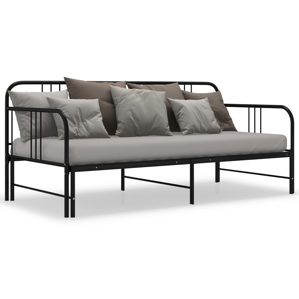 Vuodesohvan runko musta metalli 90x200 cm - Sisustajankoti.fi