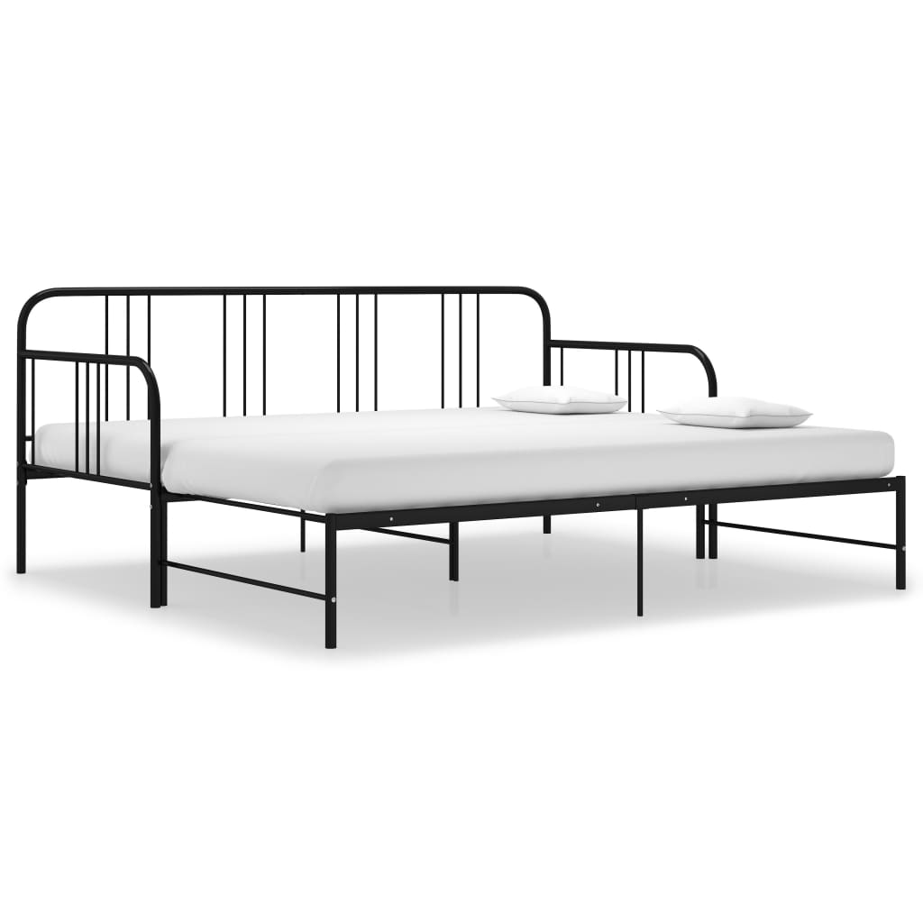 Vuodesohvan runko musta metalli 90x200 cm - Sisustajankoti.fi